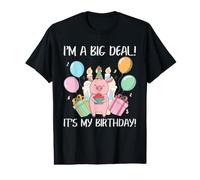 Celebración Divertida de cumpleaños con Texto en inglés I'm A Big Deal It's My Birthday Camiseta gráfica económica