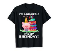 Celebración Divertida de cumpleaños con Texto en inglés I'm A Big Deal It's My Birthday Camiseta gráfica económica