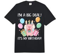 Celebración Divertida de cumpleaños con Texto en inglés I'm A Big Deal It's My Birthday Comfort Colors Adult Heavyweight T-Shirt