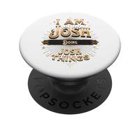Celebración Divertida de I Am Josh Doing Josh Things PopSockets PopGrip Adhesivo