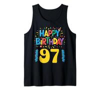 Celebración Divertida de Ropa de Feliz cumpleaños 97 Camiseta sin Mangas