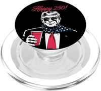 Celebración Divertida de Trump Happy 250! PopSockets PopGrip para MagSafe