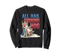 Celebración Divertida del día de la marmota All Hail The Groundhog King Sudadera