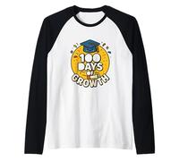 Celebración Escolar de 100 días creciendo Juntos Camiseta Manga Raglan