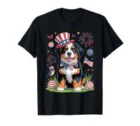 Celebración patriótica del 4 de Julio del Perro Berner Camiseta