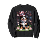 Celebración patriótica del 4 de Julio del Perro Berner Sudadera
