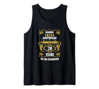 Celebramos la Boda de China 20 años Casados Aniversario Camiseta sin Mangas