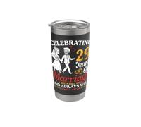 Celebrando 29 años de matrimonio que todavía hacemos de 1997 a 2026 Vaso térmico de acero inoxidable de doble pared