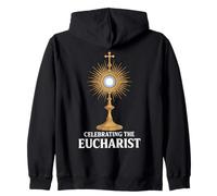 Celebrando la Eucaristía Custodia Católica Sudadera con Capucha