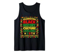 Celebrando la Historia Negra Cultura Excelencia Orgullo Africano Camiseta sin Mangas