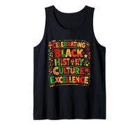 Celebrando la Historia Negra Cultura Excelencia Orgullo Africano Camiseta sin Mangas