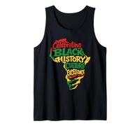 Celebrando la Historia Negra Cultura Excelencia Orgullo Africano Camiseta sin Mangas