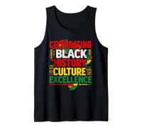 Celebrando la Historia Negra Cultura Excelencia Orgullo Africano Camiseta sin Mangas
