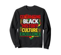 Celebrando la Historia Negra Cultura Excelencia Orgullo Africano Sudadera