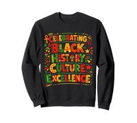 Celebrando la Historia Negra Cultura Excelencia Orgullo Africano Sudadera