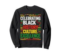 Celebrando la Historia Negra Cultura Excelencia Orgullo Africano Sudadera