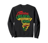 Celebrando la Historia Negra Cultura Excelencia Orgullo Africano Sudadera