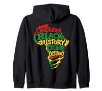 Celebrando la Historia Negra Cultura Excelencia Orgullo Africano Sudadera con Capucha
