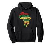 Celebrando la Historia Negra Cultura Excelencia Orgullo Africano Sudadera con Capucha