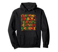 Celebrando la Historia Negra Cultura Excelencia Orgullo Africano Sudadera con Capucha