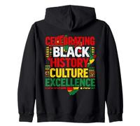 Celebrando la Historia Negra Cultura Excelencia Orgullo Africano Sudadera con Capucha