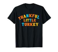 Celebrando Thankful Little Turkey Cute Thanksgiving Camiseta