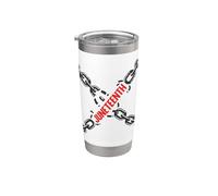 Celebrar Juneteenth Esclavitud Libertad Negro Libre Hombres Mujeres Vaso térmico de acero inoxidable de doble pared