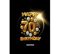 Celebrate 70 wonderful years with elegance. This gold and silver-themed guestbook is the perfect keepsake to capture heartfelt wishes and cherished memories from friends and family.