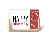 Celebrate Canada Islander Day Blessing 2022 Calendario de escritorio Planificador de 12 meses