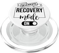 Celebrate Sober Recovery Mode On Sobriety Anniversary 1 Year PopSockets PopGrip para MagSafe