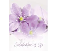 Celebration of Life: Elegant Floral Funeral Guest Book & Memorial Keepsake Journal for Friends & Family to Sign In, Record Messages, Document Memories, Pay Tribute, and Write Condolences