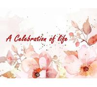 Celebration of Life Guest Book: Funeral & Memorial Service Sign-In Book | In Loving Memory of a Loved One | Condolence and Remembrance Register with Elegant Floral Cover Design