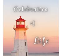 Celebration of Life Guest Book - Lighthouse Tribute: Lighthouse by the Sea Cover - Funeral Condolence Registry & Remembrance Keepsake