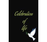Celebration of life... memorial, guest book, keepsake, funeral