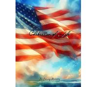 Celebration of Life Memorial Service Funeral Sign-in Guest Book: American Flag Watercolor Illustrated Cover