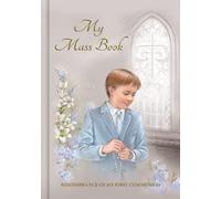 celebrationgiftsforall Libro de misa de primera comunión y tarjeta de oración para niño con tapa dura