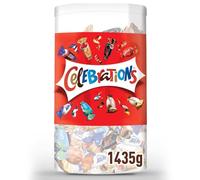 CELEBRATIONS | 1,435 kg | Minibarras de chocolate | Caja de regalo | Maltesers, Galaxy, Snickers y más | Inscripción escolar, cumpleaños, boda