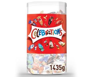 CELEBRATIONS | 1,435 kg | Minibarras de chocolate | Caja de regalo | Maltesers, Galaxy, Snickers y más | Inscripción escolar, cumpleaños, boda