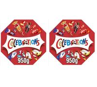 Celebrations - Caja Mezcla de Chocolatinas Mini, 950g - Disfruta de un Variedad de Sabores (Paquete de 2)