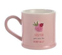 Celebrations - Love Life - Taza de cerámica con texto en inglés "Sister You are The Berry Best" (Hermana You are The Berry Best), regalo de cocina y artículos para el hogar para té, café y bebidas