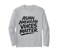 Celebre el Mes de la Herencia de la AAPI - Asian American Voices Mat Manga Larga