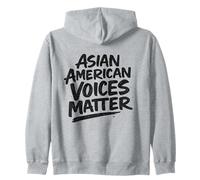 Celebre el Mes de la Herencia de la AAPI - Asian American Voices Mat Sudadera con Capucha