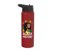 Celebre la historia negra empoderamiento de los derechos civiles africanos Stainless Steel Insulated Water Bottle