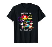 Celebremos. Kimono tradición japón Origami Monte Fuji. Camiseta