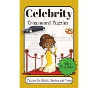 Celebrity Crossword Puzzle: Crossword Puzzles with Easy-to-Read Print about Celebrity, Hollywood Legends, Oscar Winners & Nominees and More | 6×9 ... Gift for Vacations, Holidays and Relaxation