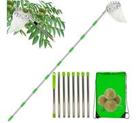 Celeccionador de frutas - Herramientas de jardinería, seleccionador de manzana con mango telescópico | Herramienta larga de frutas, herramienta de de recolección de frutas con soporte de bolsa d