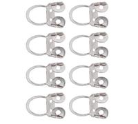 Celecciones de Guitarra de Metal 8pcs: Accesorios Acero Inoxidable Ajustable para Guitarras Acústicas, Banjos - Mejorar la Eficiencia y Proteger los Dedos (SILVER)