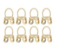 Celecciones de Guitarra de Metal 8pcs: Accesorios Acero Inoxidable Ajustable para Guitarras Acústicas, Banjos - Mejorar la Eficiencia y Proteger los Dedos (GOLD)