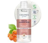 Celenes By Sweden Agua Micelar Mora Ártica 250ml, Vegano, Desmaquillante Facial Sin Alcohol/Perfume/Parabenos, Limpiador Facial para Piel Sensible y Seca - Agua Micelar con Extractos Naturales