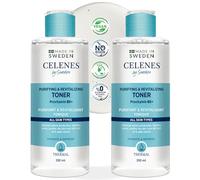 Celenes By Sweden Agua Termal Tonico Facial Purificante/Revitalizante 2x200 Ml - Tónico Facial Sin Alcohol/Parabenos, Tonico Facial Mujer Para Todo Tipo De Piel Con Pinus Sylvestris Y Provitamina B5+